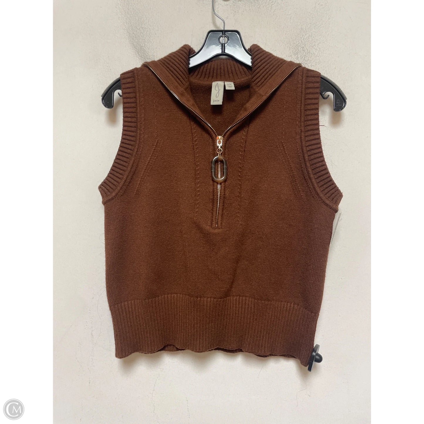 Top Short Sleeve By Joie In Brown, Size: M