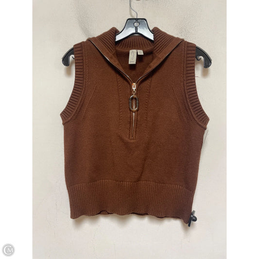 Top Short Sleeve By Joie In Brown, Size: M