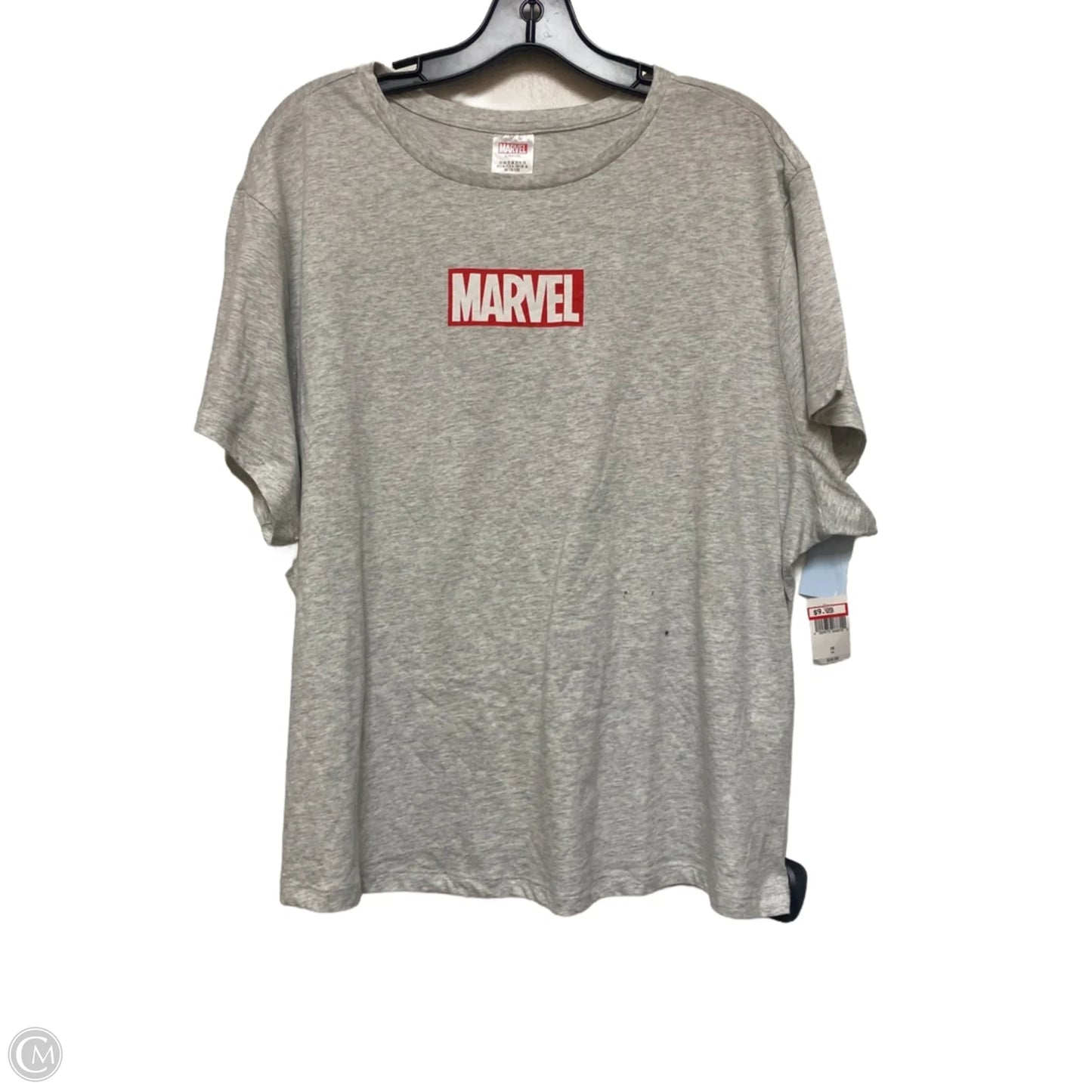 Top Short Sleeve Basic By Disney Store In Grey, Size: 2x