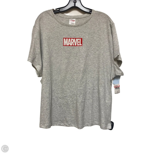 Top Short Sleeve Basic By Disney Store In Grey, Size: 2x