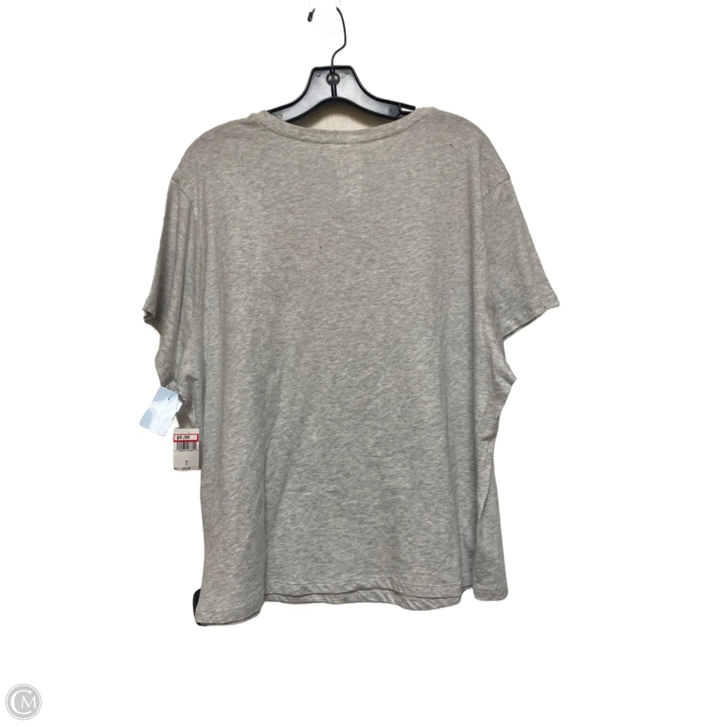 Top Short Sleeve Basic By Disney Store In Grey, Size: 2x