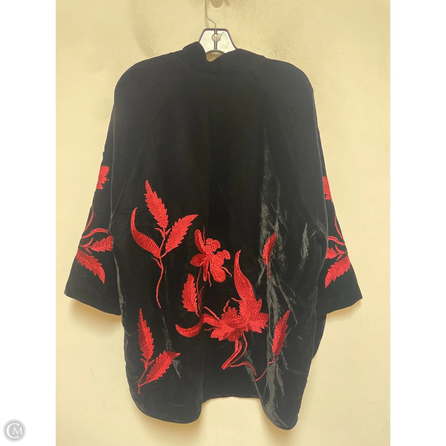 Jacket Other By Chicos In Black & Red, Size: S