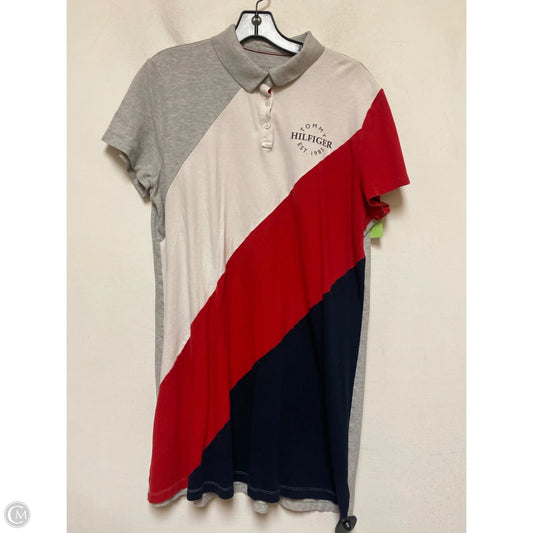 Dress Casual Short By Tommy Hilfiger In Red & White, Size: Xl