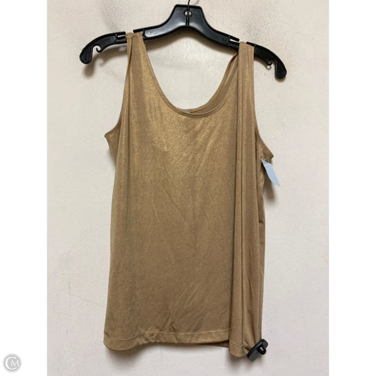 Top Sleeveless Basic By Chicos In Gold, Size: M