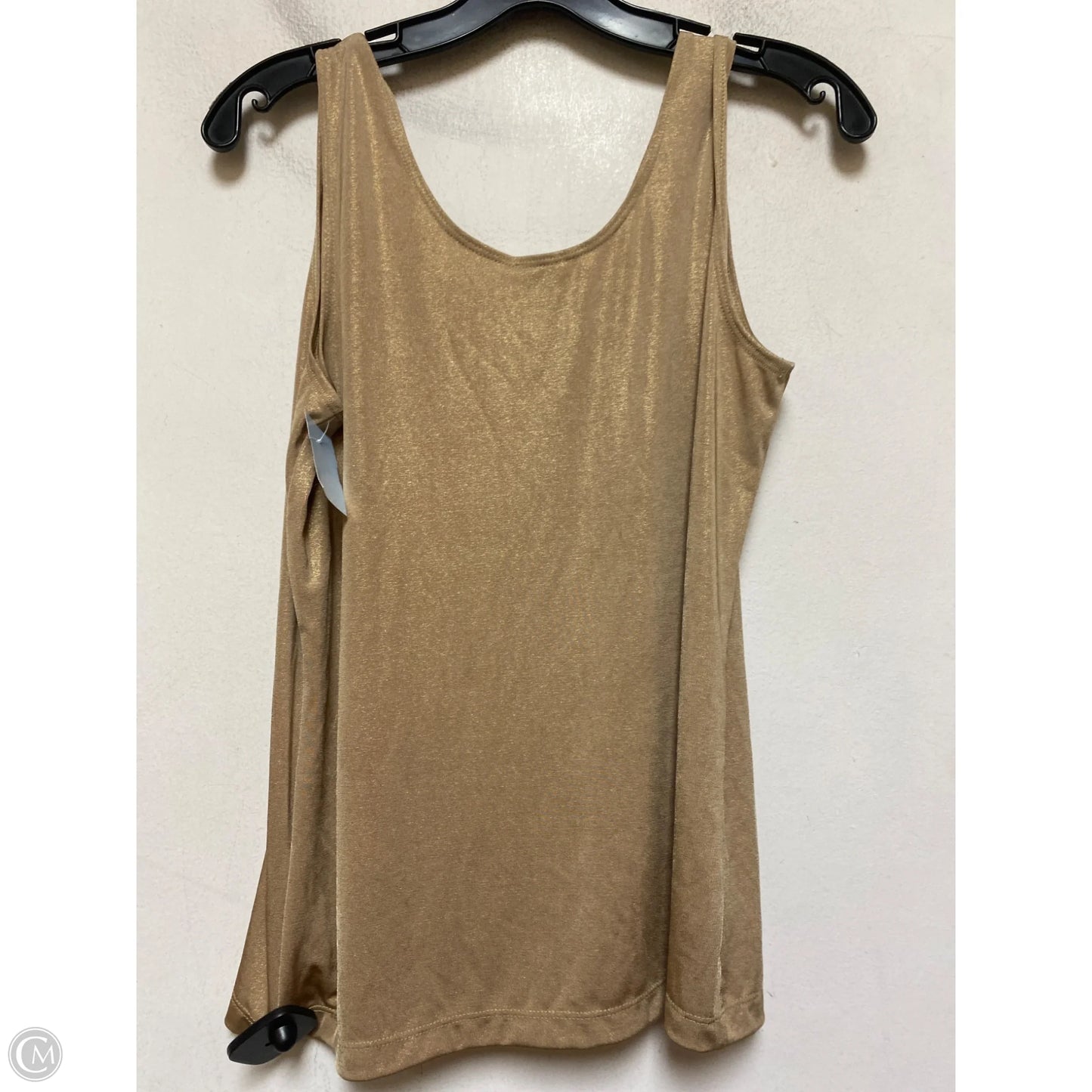 Top Sleeveless Basic By Chicos In Gold, Size: M