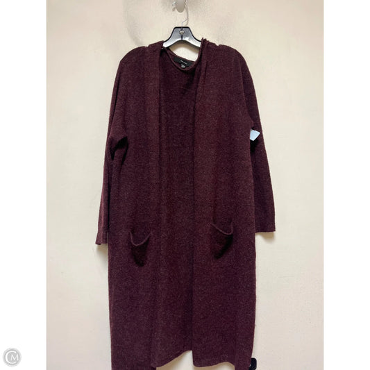 Sweater Cardigan By Vero Moda In Maroon, Size: Xxl