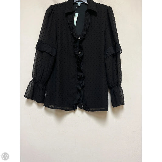 Top Long Sleeve By Blue Sol In Black, Size: S