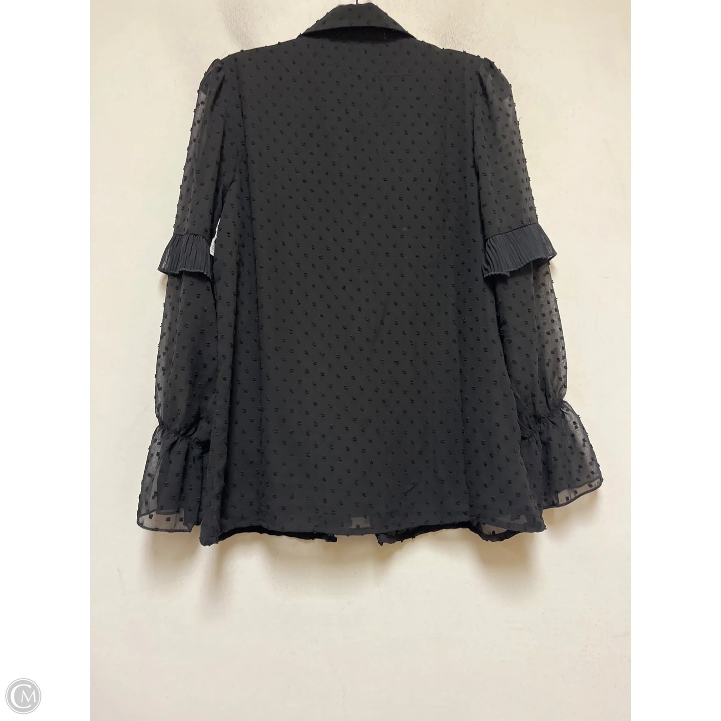 Top Long Sleeve By Blue Sol In Black, Size: S