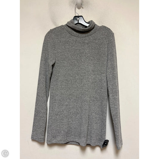 Top Long Sleeve By Banana Republic In Grey, Size: M