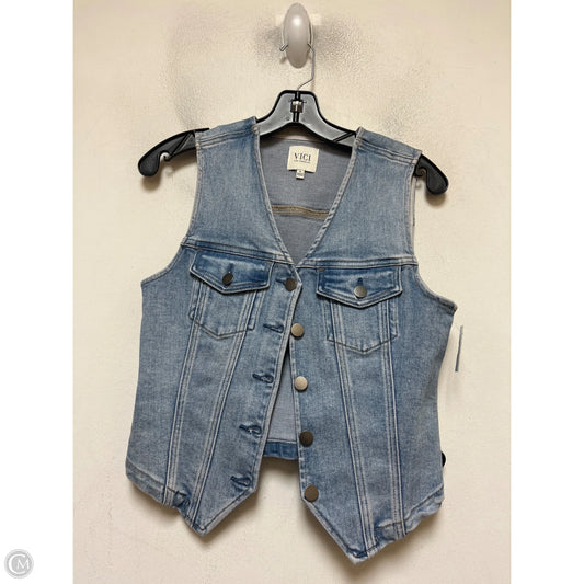 Top Sleeveless By Vici In Blue Denim, Size: S