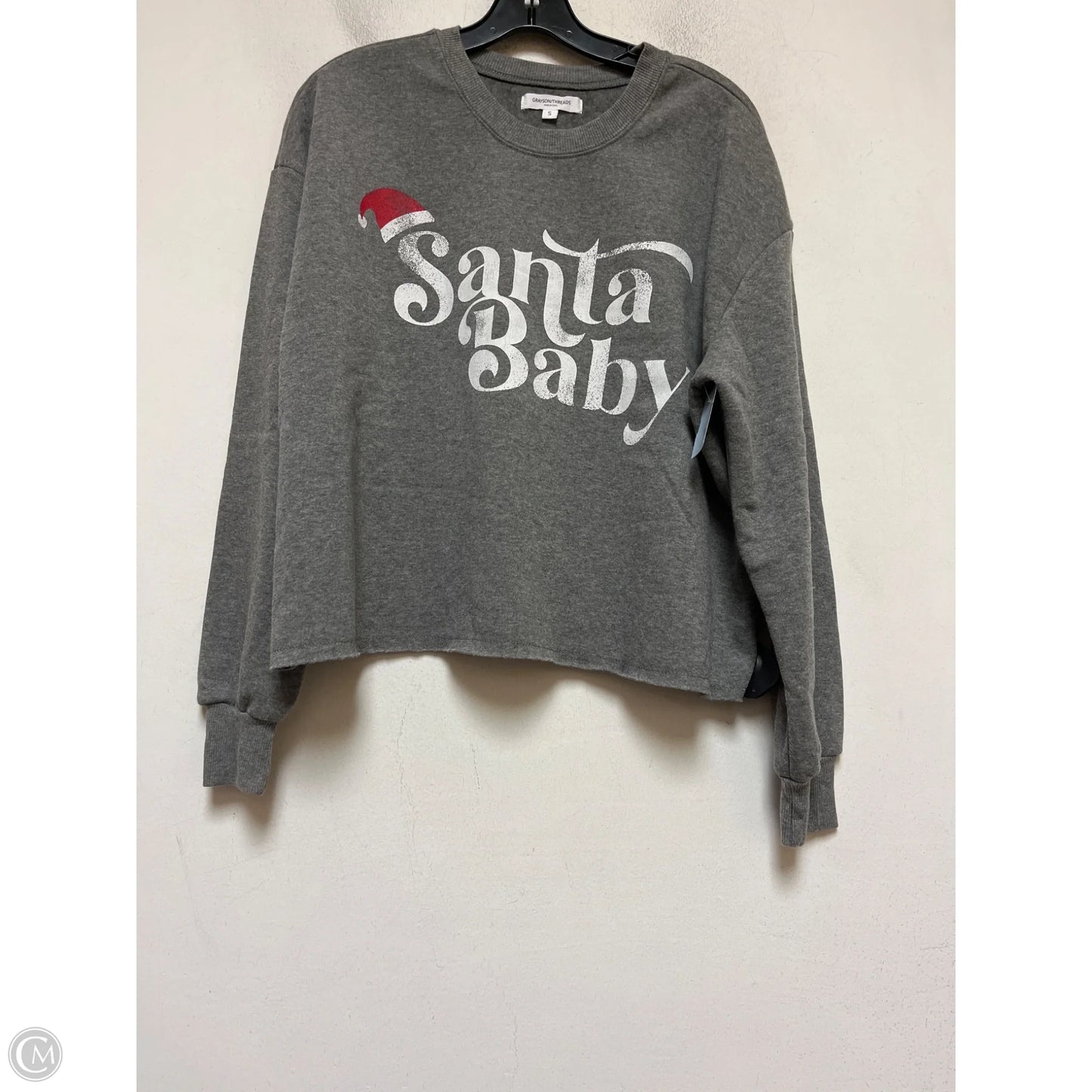 Sweatshirt Crewneck By Grayson Threads In Grey, Size: S