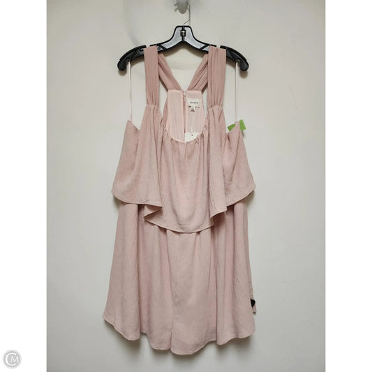 Dress Casual Short By Clothes Mentor In Pink, Size: 3x