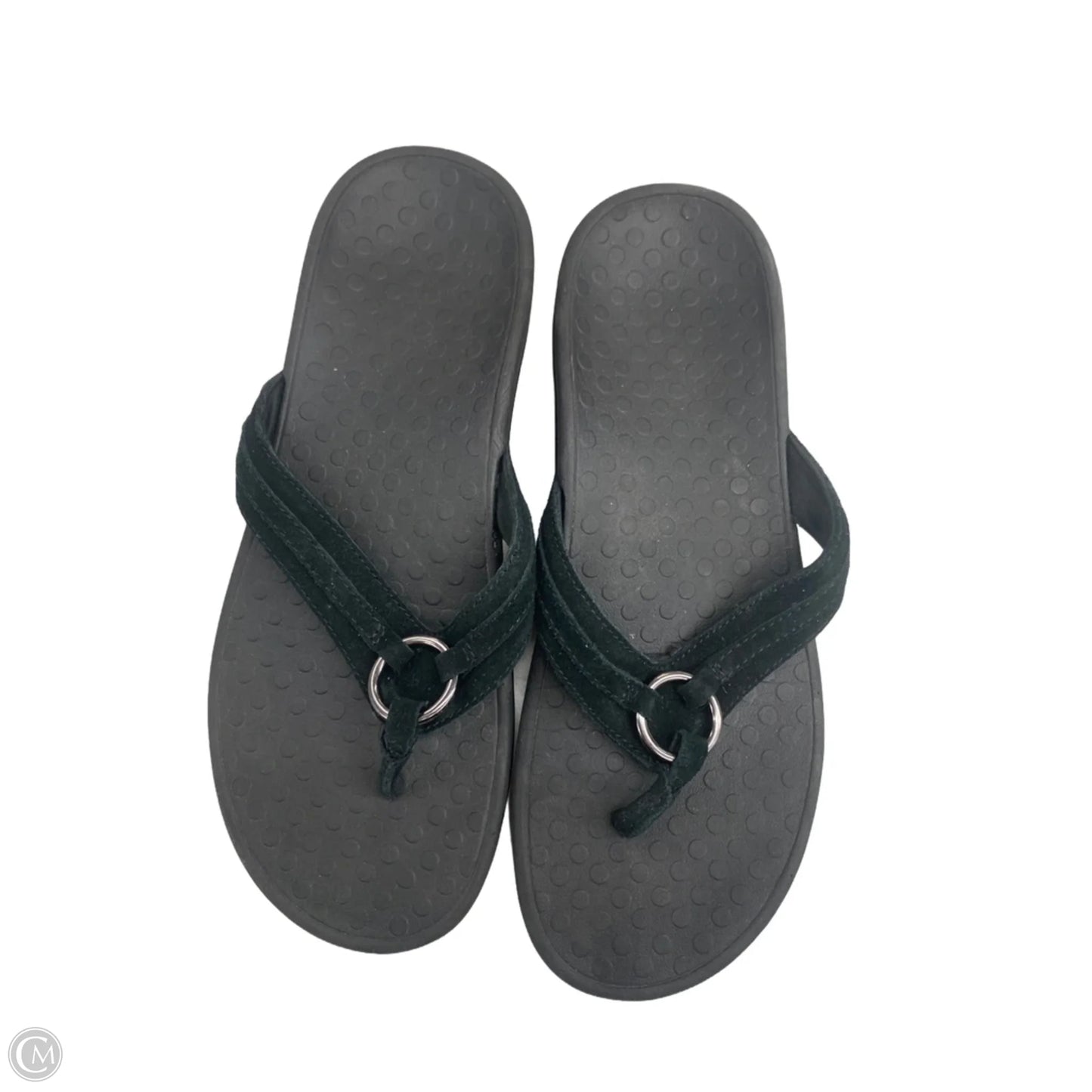 Sandals Flip Flops By Vionic In Black, Size: 10