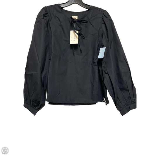 Top Long Sleeve By A New Day In Black, Size: M