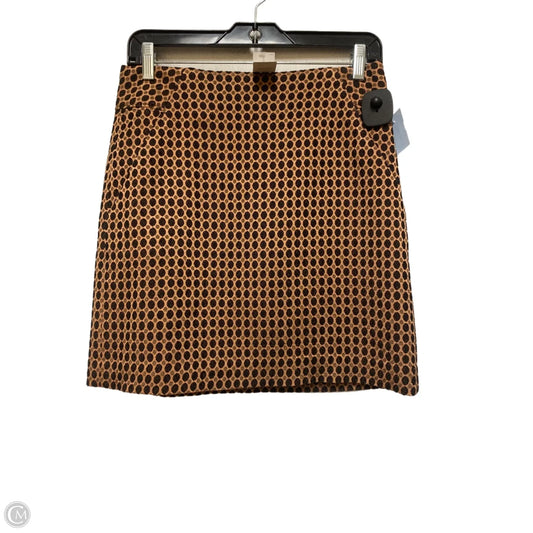 Skirt Mini & Short By Loft In Black & Gold, Size: 2