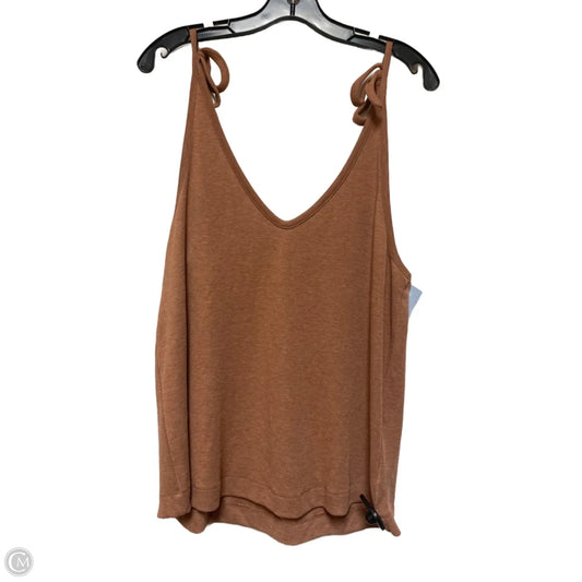Top Sleeveless By Splendid In Brown, Size: Xl
