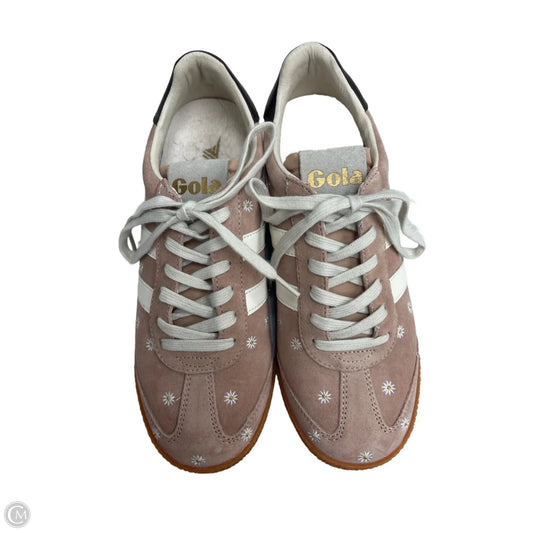 Shoes Sneakers By Gola In Cream & Pink, Size: 7.5