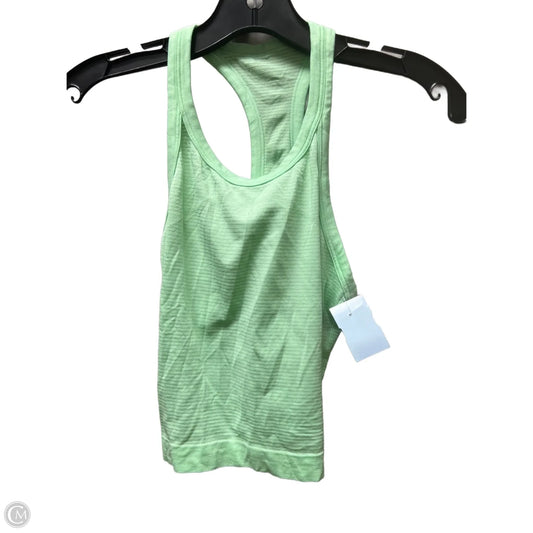Athletic Tank Top By Lululemon In Green, Size: Xs