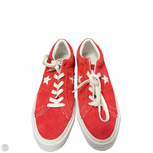Shoes Sneakers By Converse In Red & White, Size: 6