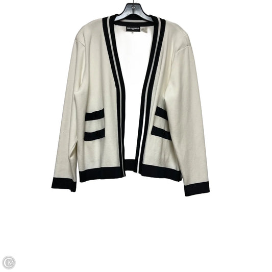 Jacket Designer By Karl Lagerfeld In Black & White, Size: Xl