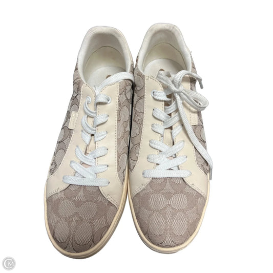 Shoes Designer By Coach In Cream, Size: 9.5