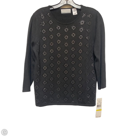 Top Long Sleeve By Alfred Dunner In Black, Size: Mp