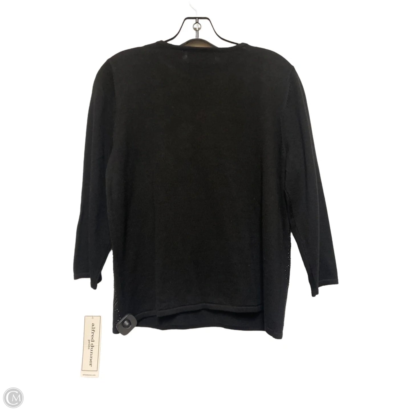 Top Long Sleeve By Alfred Dunner In Black, Size: Mp