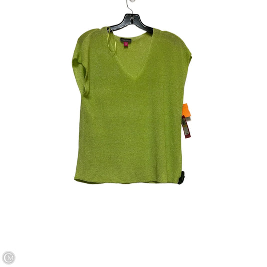 Top Short Sleeve By Vince Camuto In Green, Size: M