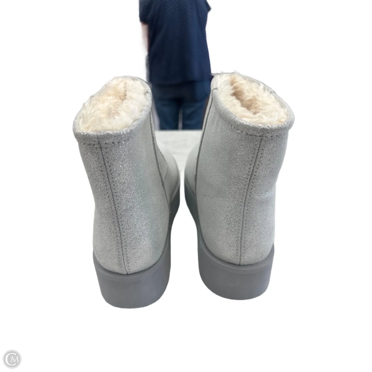 Boots Snow By Time And Tru In Silver, Size: 9