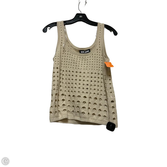 Top Sleeveless By Dkny In Tan, Size: S
