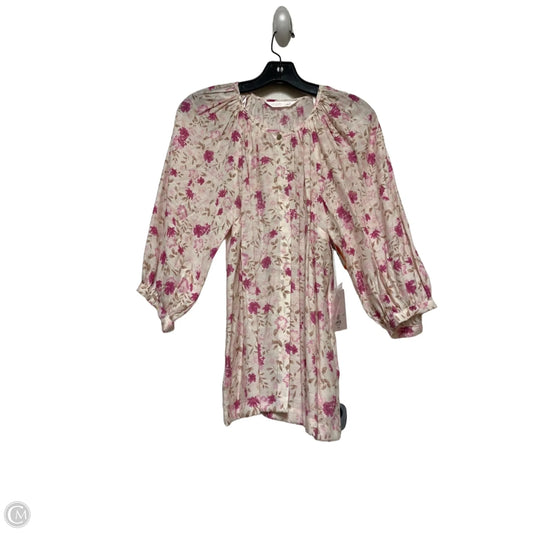 Top Short Sleeve By Lc Lauren Conrad In Floral Print, Size: S