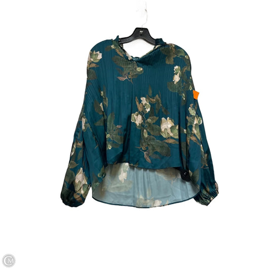 Top Long Sleeve By Philosophy In Green, Size: Mp