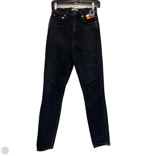 Jeans Skinny By Agolde In Black Denim, Size: 4