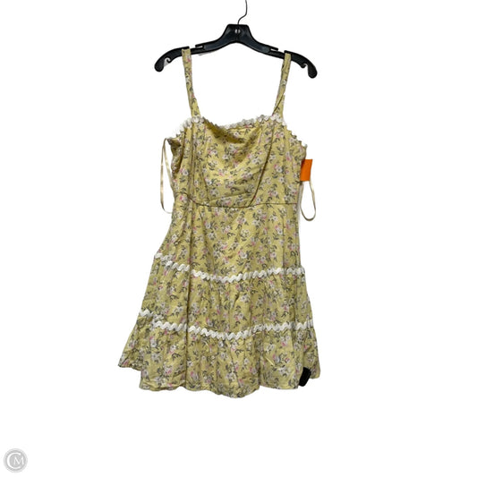Dress Casual Short By Trixxi In Yellow, Size: L