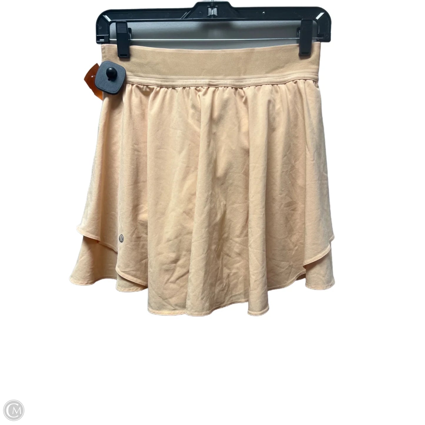 Athletic Skort By Lululemon In Orange, Size: 6