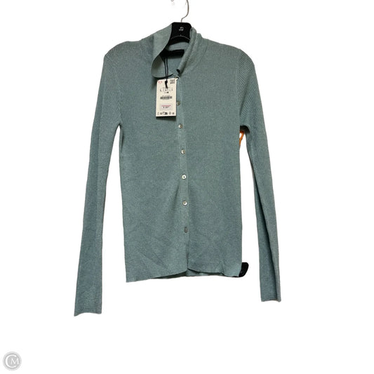 Top Long Sleeve By Zara In Blue, Size: L