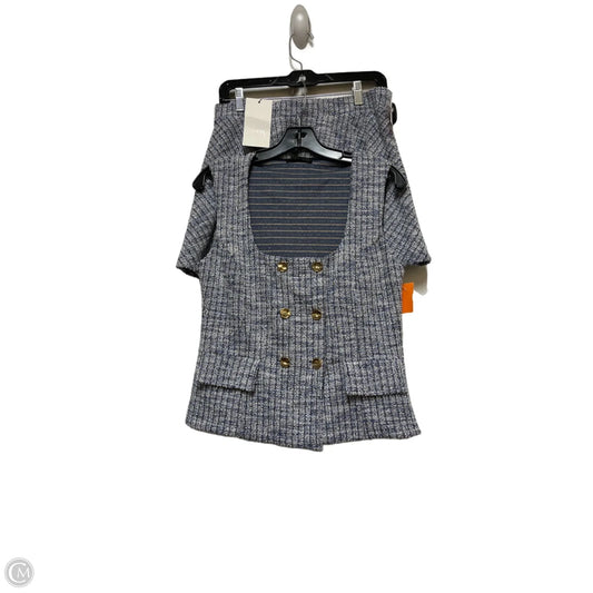 Skirt Set 2pc By Zara In Blue & White, Size: 12
