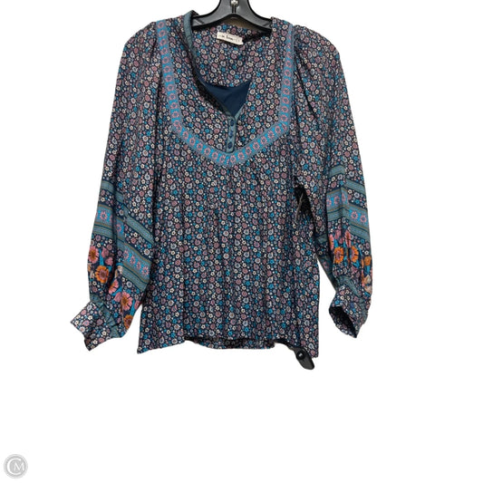 Top Long Sleeve By In Loom In Floral Print, Size: S