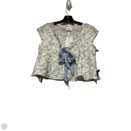 Skort 2pc Set By Clothes Mentor In Blue & Cream, Size: 4