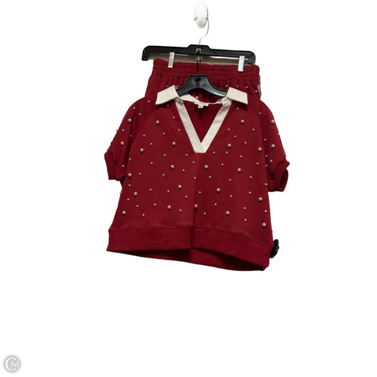 Shorts Set By Peach Love Cream California In Red, Size: 4