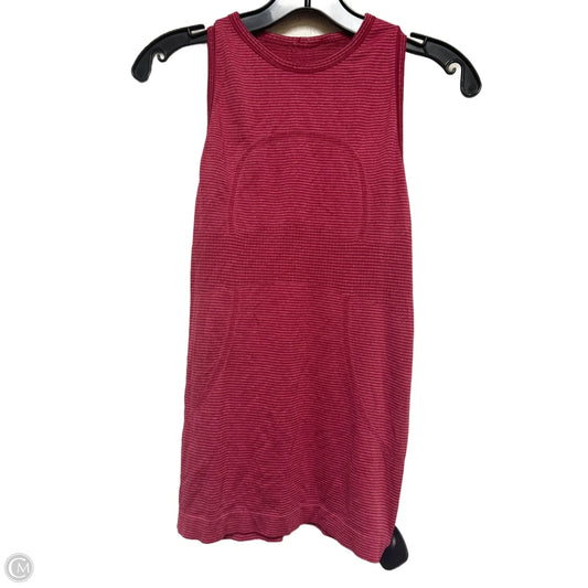 Athletic Tank Top By Lululemon In Red, Size: S