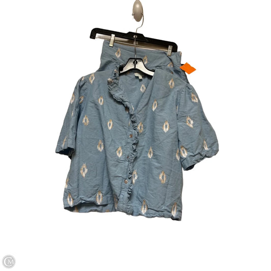 Shorts Set By Clothes Mentor In Blue & Tan, Size: S