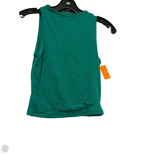 Top Sleeveless By Live In The Moment In Green, Size: Xs