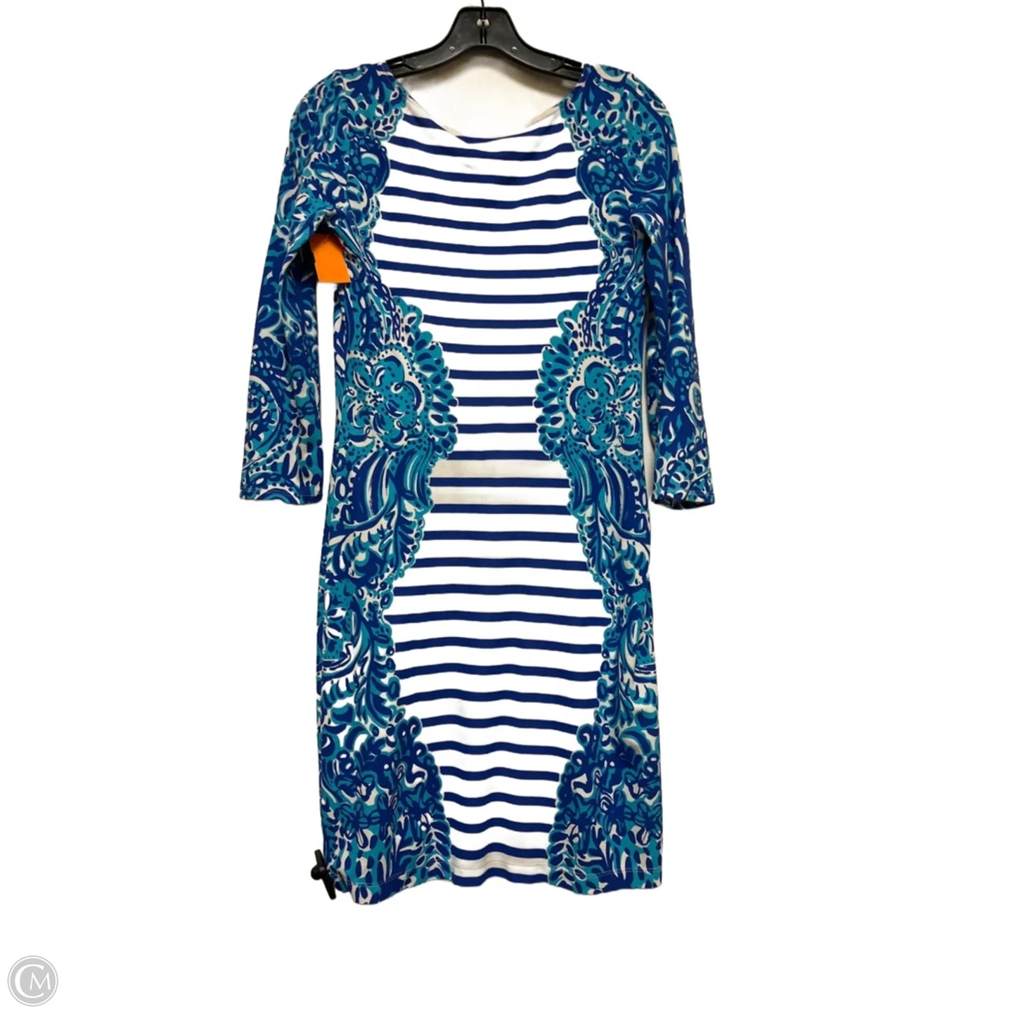 Dress Designer By Lilly Pulitzer In Blue & White, Size: Xs
