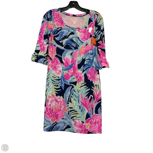 Dress Designer By Lilly Pulitzer In Blue & Pink, Size: Xs