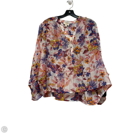 Top Long Sleeve By Clothes Mentor In Floral Print, Size: S