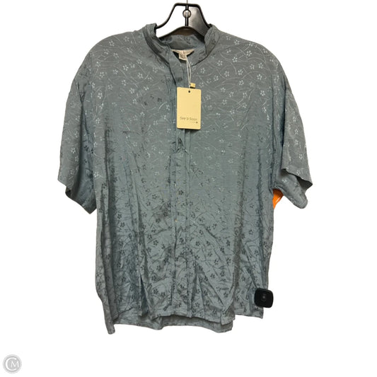 Top Short Sleeve By Clothes Mentor In Blue, Size: S