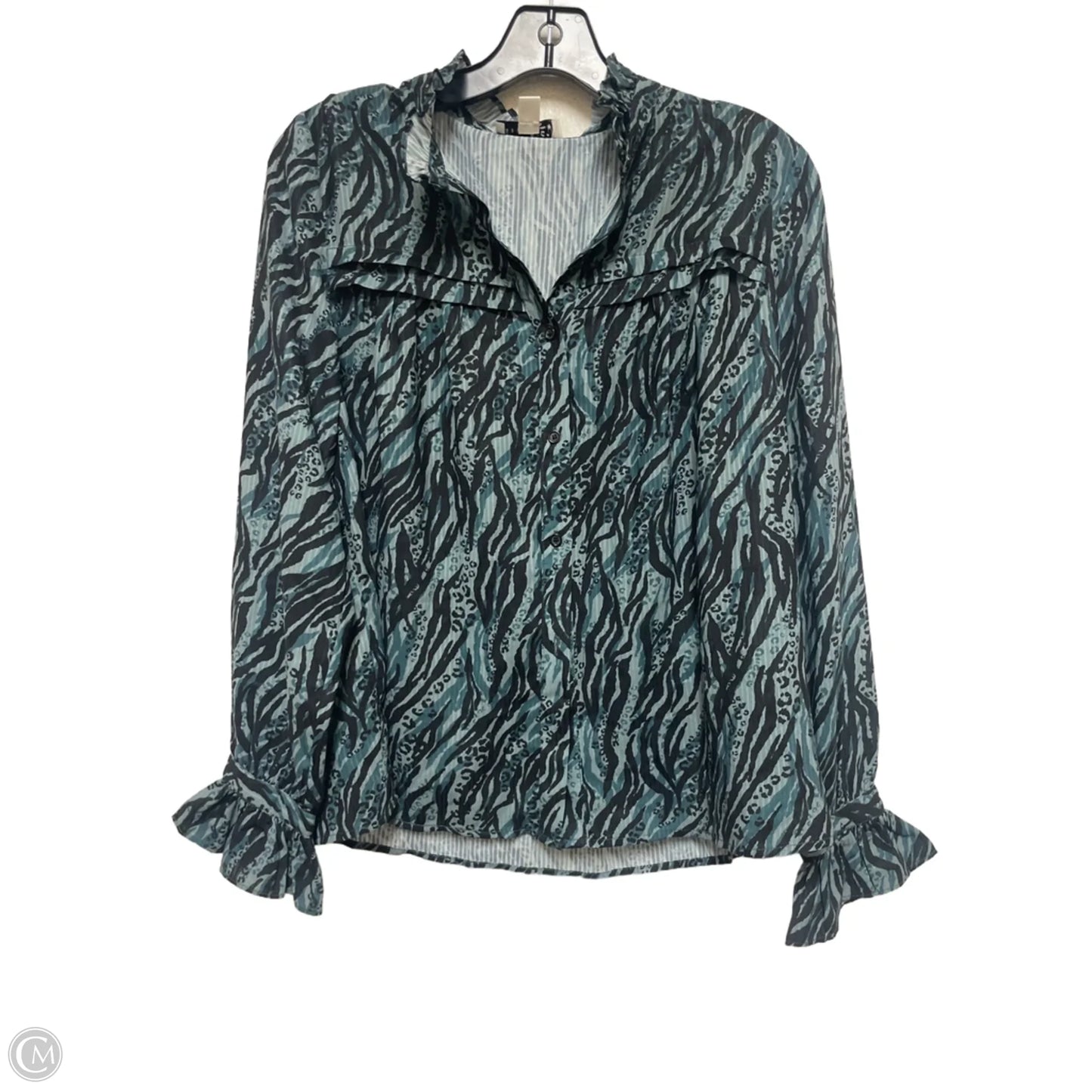Top Long Sleeve By Clothes Mentor In Animal Print, Size: S