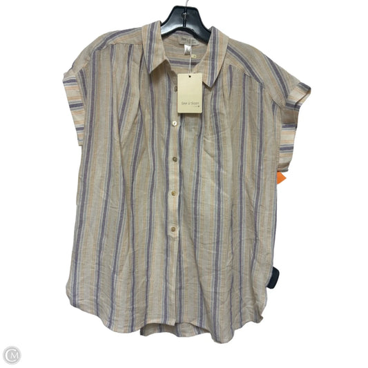 Top Short Sleeve By Clothes Mentor In Striped Pattern, Size: S