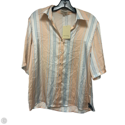 Top Short Sleeve By Clothes Mentor In Striped Pattern, Size: S